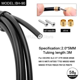 Hydraulic Disc Brake Cable 3M BH59 BH90 for Shimano DEORE XT SLX XTR Series Brakes MT200 M395 M375 Bicycle Brake Hose Olive Set