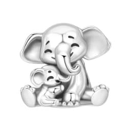 CYMYSS 925 Sterling Silver Charm Cute Animals Bead Elephant Pendant Fit Bracelets Necklace DIY Jewelry Making Party Gift