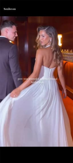 Smileven V Neck Boho Wedding Dress Halter Neck Shiny Bride Dresses Floor Length Sexy Vestido de novia Customized