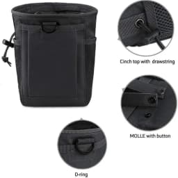 Outdoor Molle Drawstring Ammunition Bag Adjustable Utility Belt Fanny Hip Waist Bag Outdoor Ammo Storage Pack Ammo Bag