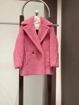 Max Short Teddy Coat 62% Alpaca 26% Wool 12% Silk Coat Winter Thicken Women's Coat