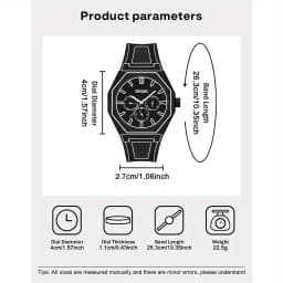 Elegant Men Quartz Watch - Silicone Strap, Analog Display, Christmas and Halloween Gift, Creative Wristwatch, Men Gift