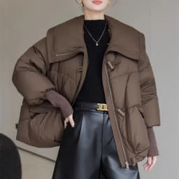 Winter New 2025 Down Cotton Jacket Short Parka Coat Western Korean Version Loose Cotton Jacket Big Fur Collar Thick Overcoat