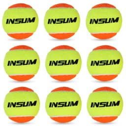INSUM Beach Tennis Balls for Training Outdoor 50% Standard Pressure Tennis Padel Balls for Children Beginner Paddle Ball
