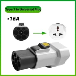 Portable 220V Type 2 Male Plug to Schuko Socket EV Charging Adapter For EV Charger EV Connector