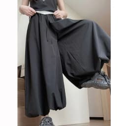 Women Designer Baggy Solid Culottes Female Classic Yellow High Waist Trousers Girls Korean Comfortable Wide Leg Pants