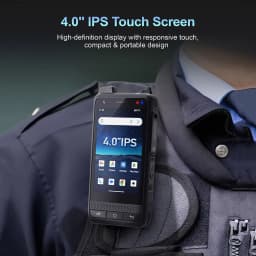 ANYSECU W400 PDA Resistente Con Walkie Talkie PoC Zello IP65 Smartphone Android 15 4350mAh 4G Rango Global Walkie Talkie NFC