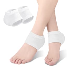 Silicone Gel Heel Protector Sleeve Heel Pads Heel Cups Plantar Fasciitis Support Feet Care Skin Repair Cushion Half-yard Socks