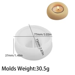 Round Bubble Candle Holder Silicone Mold DIY Irregular Tealight Candlestick Ornaments Making Plaster Concrete Resin Craft Molds