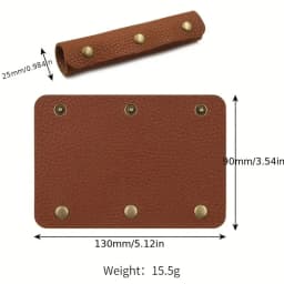 Leather Handle, Protective Cover, PU Handbag Handle, Wrap Saddle Buckle, Suitcase, Handbag Shoulder Strap, Chain Bag Accessories