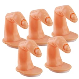 1/5/10Pcs Practice Fingers Manicure Beginners Training, Acrylic UV Gel Finger Design False Nail Tips Model DIY Display Tool