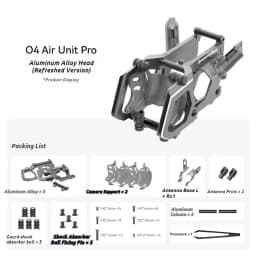SpeedyBee For Bee25/Master 3X Aluminum Alloy Front Frame FPV Drone Accs/Parts Drone Compatible with O4 Pro DIY FPV Dron Boy Gift