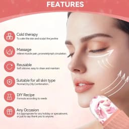 Ice Roller & Stainless Steel Gua Sha Set for Face Eye and Neck Skin Care Beauty Tools to Brighten Skin and Enhance Natural Glow