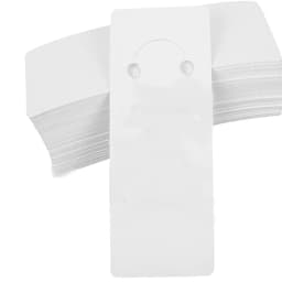30pcs/lot Keychain Display Card Packaging Holder White Paper Keyring Packing Cards Hang Tag For Diy Jewelry Making Packaging