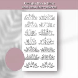 Water Soluble Stabilizer Embroidery Patterns Stick Stitch Embroidery Flower Paper Floral Daisy Designs Wash Stabilizer