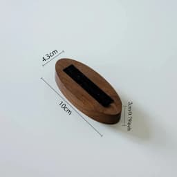 Walnut Ring Display Plate Jewelry Display Stand Black Beige Ring Holder Jewelry Bottom Storage Organizer Photography Props