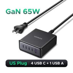 【US Plug】UGREEN 200W/100W/65W GaN Charger Desktop Laptop Fast Charger For iPhone 18 17 16 Pro Max Macbook Air Pro iPad Samsung