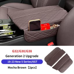 Car Central Armrest Pad For BMW G30 G38 G32 6GT 2018-2023 LHD Auto Center Console Arm Rest Box Cover Mat Protective Accessories