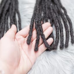 1B# Inter Locs 100% Boho Braids Human Hair Dreadlock Extensions Raw Brazilian Hair Full Handmade Real Loc Extensions 6-20 Inches