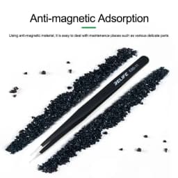 RELIFE ESD-11/15 Alloy Black Anti-static Ceramic tweezersTweezers Strong and Sturdy for Mobile Phone Maintenance tools sets