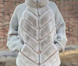 Black Friday Bestseller | Winter Rex Rabbit Fur Sweater Jacket | LAST STOCK • Lock Price | In Stock Select Sizes Only 250811