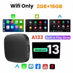 Android 13 Ai Box Wired to Wireless Carplay Android Auto Adapter WiFi For Youtube Nexflit Cars Smart Ai Box Bulit in Play Stroe