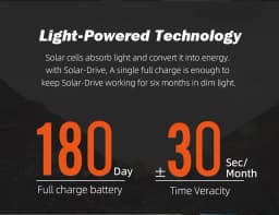 North Edge EVOQUE2 Outdoor Electronic Watch - Solar Waterproof Luminous Speed Dial for Active Lifestyle