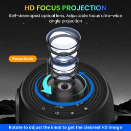 PRO Upgrade HD 360° Rotatable Starry Sky Galaxy Projector , Timer Funtion Adjustable Focal Length Planetarium 13 IN 1 Night Light for Bedroom Gift