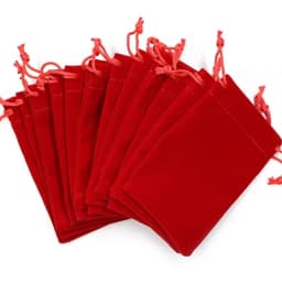 100Pcs Jewelry Drawstring Velvet Bag Soft Suede Pouch 5x7cm 7x9cm 9x12cm Small Gift Packaging Pocket For Rings Earrings Bracelet