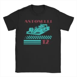 Andrea Kimi Antonelli Smoking and Drinking Beer T-Shirts for 100% Cotton T Shirt Short Sleeve Tee Shirt Plus Size Clothes