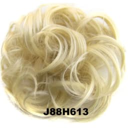 Zolin Synthetic Messy Curly Hair Bun Scrunchie Chignon Donut Elastic Rope Rubber Band Hair Bun Pad Updos Hairpiece