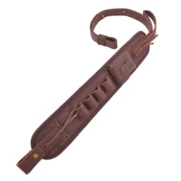 Leather Canvas Rifle Shotgun Carry Strap Ammo Sling Adjustable Gun Belt For Hunting Shooting .308 .22LR 12/16/20GA .357 30/30