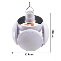1 Solar Folding Light with USB Charging Outdoor Portable LED Lighting Suitable for Camping Emergency Situations and Home Use
