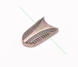 Solid Vintage Silver End Bar Pin Buckle 3 Pcs Set Diy Leathercraft Western Engraved Headstall Belt Buckle Replacement Fit 24mm