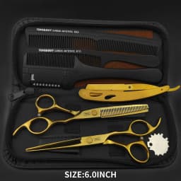 VP Professional Hairdressing Scissors Barber Set 5.5 6.0 Hairdresser Hair Beauty Scissors Set Cutting Hair Thinning Salon Tools