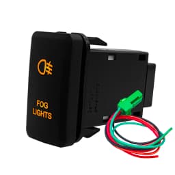 Amber Led Light 12V Car Push Button Switch Winch A/C ON OFF For Toyota 4Runner Tacoma Land Cruiser Reiz Hilux Prado FJ Cruiser
