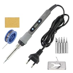 60W 80W Electric Soldering Iron LCD Digital Display Adjustable Temperature Welding Repair Tools 220V / 110V Solder Wire Tips