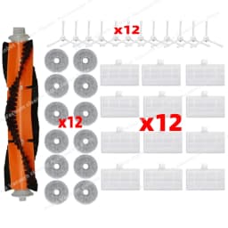 Compatible for Xiaomi Lydsto W2 / Kyvol Cybovac S60 / Blaupunkt Bluebot OMEGA / Inic IX10 Side Brush Hepa Filters Mop Parts