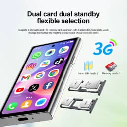 SERVO S27 MINI Android Palm Smartphone 3G WCDMA RAM 2GB ROM 16GB Google Play Face Unlock Dual SIM 4.0" Display Mini Smart Phones