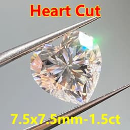 3EX Cut DJMAX 3-20mm Rare Heart Cut Moissanite Loose Stones Real D Color VVS1 Heart Shape Certified Moissanite Diamonds