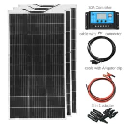 XINPUGUANG Flexible Solar Panel Sets 18V 100W 150W 200W 300W 400W For Car/Home/Camping Waterproof Mono Cell Solar Charge Battery