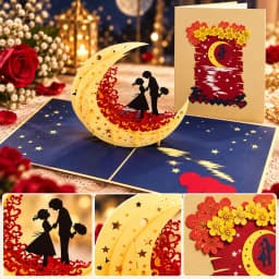3D Pop UP Lovely Card for Beloved Mom Friend Gift Birthday Anniversary Wedding Invitation Mothers Day Greeting Thank You Cards