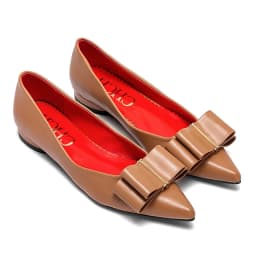 2025 CHCH Women's Flat Shoes New Black Pointed Bow Business Shoes Comfortable Commuting Women Shoes