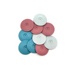 10PCS Silicone Polishing Wheel Disc Durable Disc Shaped Grinding Head for Jewelry Polishing Metal Stone & Gemstone Finishing