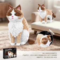 Dog Cat Micro Building Blocks Balody Animal Pets Beagle Ragdoll Tabby Cat Model Assembly Puzzle Mini Brick Figure Toy for Gift