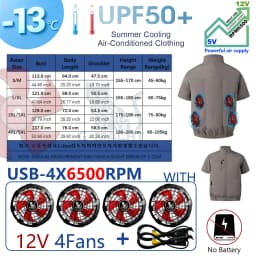 Summer 3 Fans 4 Fans Air Conditioning Cooling Vest Men Women Outdoor Jacket Sun Protection Windbreaker Travel Fishing Sports