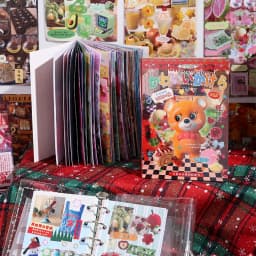 50 Sheets PET Die cut Stickers book Retro Cartoon Decorative handmade Scrapbooking Material Diary Japanese Stationery Supplies