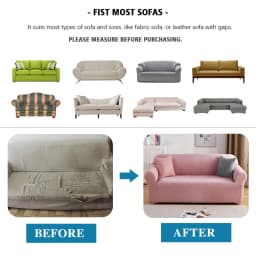 Plush Fabric Sofa Covers for Living Room 1/2/3/4 Seats Elastic Stretch Couch Cover L Shaped Sofa Slipcover Furniture Protector