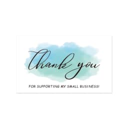 9.0x5.4cm Pink Black Foil Stamp Greeting Label Custom Thank You Cards For Small Bussiness Gift Box Decoration Packaging Supplies