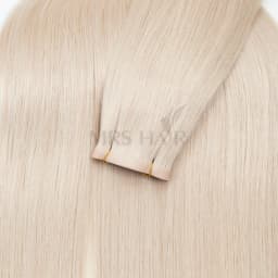 Invisible Long PU Tape Weft Human Hair Bundles Real Natural Hair Seamless Hand Tied Injected Tape In Hair Extensions Thick Ends